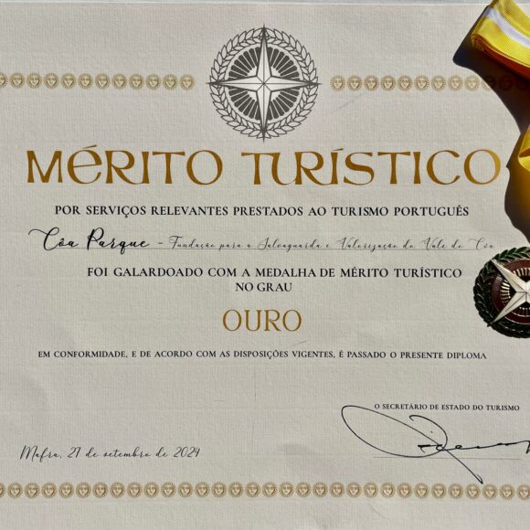 The Côa Park Foundation was awarded the Gold Medal at the VII Portuguese Tourism Summit